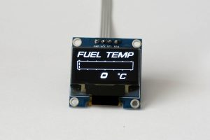 OLED 1.3" digital single fuel temperature gauge