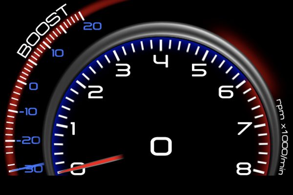 Universal Multi Function Gauge Display Boost, RPM, Speed for Double DIN Head Unit with sensors