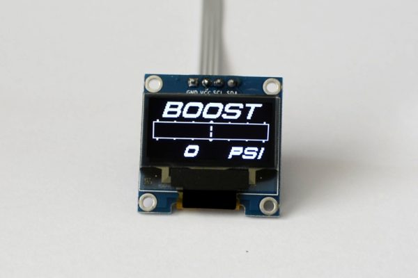 OLED digital single boost gauge