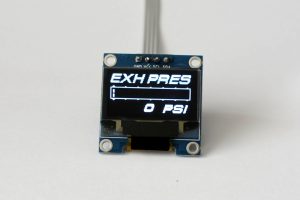 OLED 1.3" digital single exhaust pressure gauge