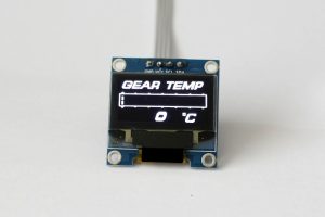 OLED digital single gearbox oil temperature gauge