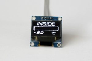 OLED 1.3" digital single inside interior temperature gauge