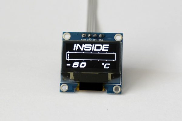 OLED 1.3" digital single inside interior temperature gauge