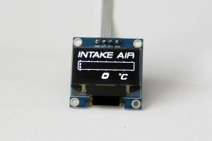 OLED digital single intake air temperature gauge