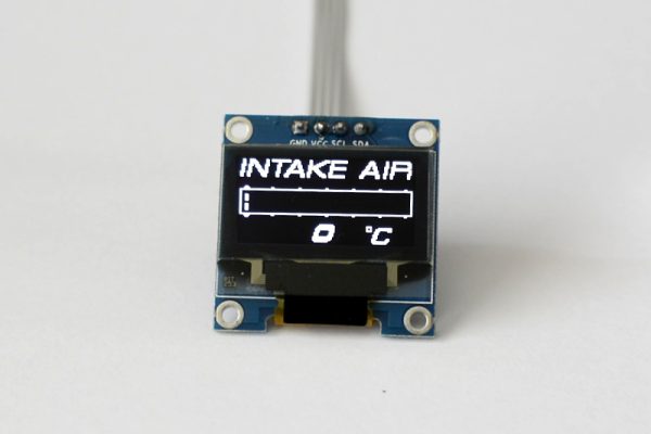 OLED digital single intake air temperature gauge