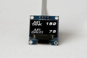 OLED 1.3" digital air tank and air bags air pressure multi gauge