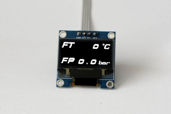 OLED digital fuel pressure and fuel temperature multi gauge