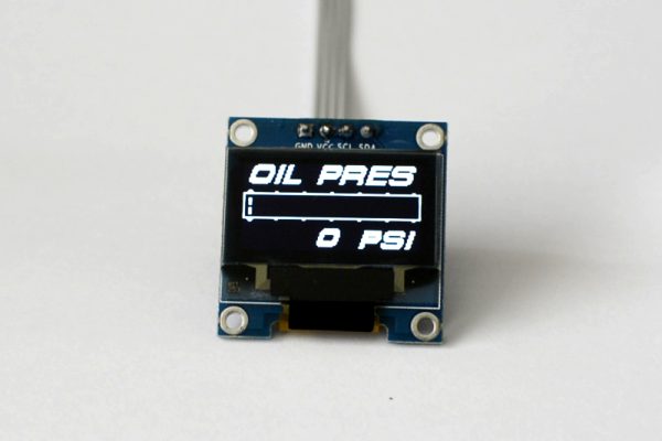 OLED 1.3" digital single oil pressure gauge