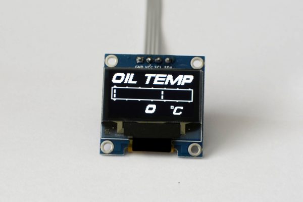 OLED 1.3" digital single oil temperature gauge
