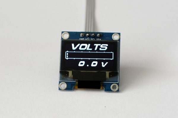 OLED 1.3" digital single volt gauge