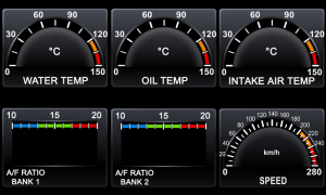 Zada Tech OBDII multi gauge system for Double DIN (2 DIN) headunits
