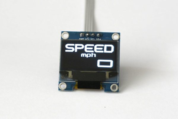OLED digital single GPS speed gauge