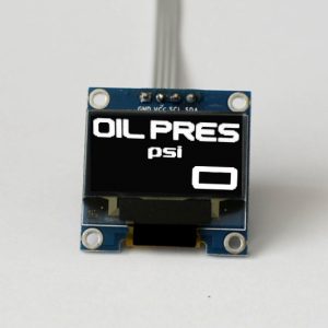 OLED 1.3" digital single oil pressure gauge with large digits
