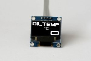 OLED 1.3" digital single oil temperature gauge with large digits