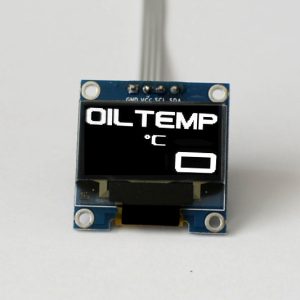 OLED 1.3" digital single oil temperature gauge with large digits