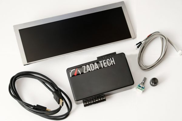 9.1" Full colour ultrawide TFT graphical LCD multi gauge kit