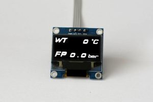 OLED digital fuel pressure and water temperature multi gauge