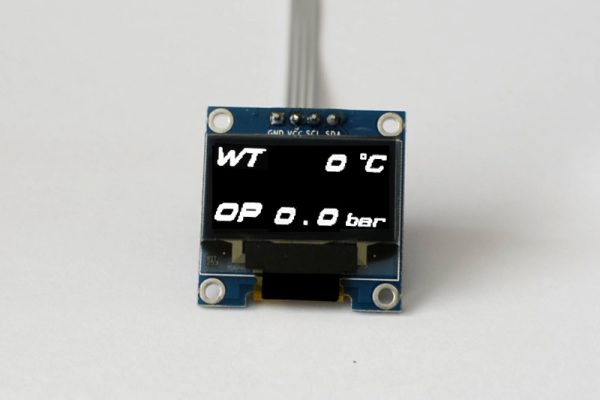 OLED digital oil pressure and water temperature multi gauge