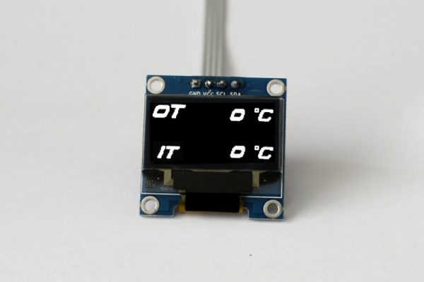 OLED digital oil temperature and intake temperature multi gauge