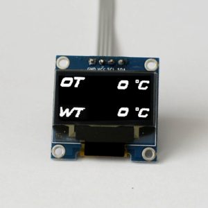 OLED 1.3" digital oil temperature and water temperature multi gauge