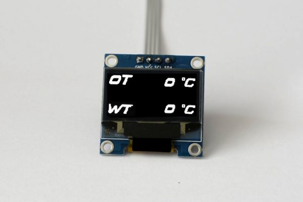 OLED digital oil temperature and water temperature multi gauge
