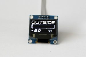 OLED 1.3" digital single outside exterior temperature gauge