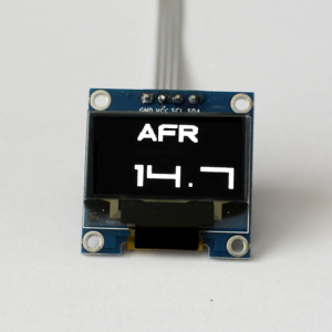 OLED 1.3" digital single AFR (Air Fuel Ratio) gauge with large digits
