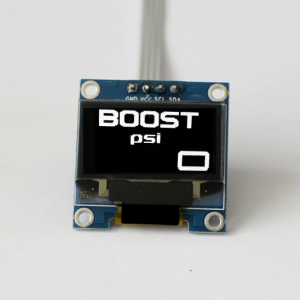 OLED 1.3" digital single boost gauge - high pressure 60 PSI / 4 BAR with large digits