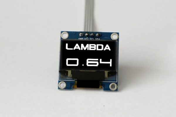 OLED 1.3" digital single Lambda gauge with large digits