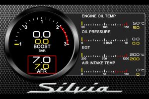 Nissan Silvia CAN bus Multi Function Gauge Display for Double DIN Head Unit