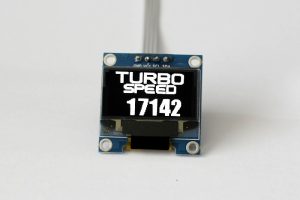 OLED digital single turbo speed rpm gauge with large digits