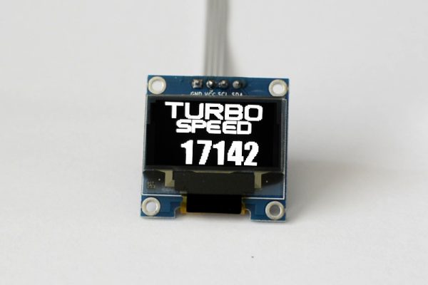 OLED digital single turbo speed rpm gauge with large digits